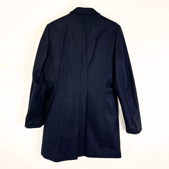 NWOT J.Lindeberg Wolger Compact Melton Wool Coat JL Navy - Picture 3 of 8